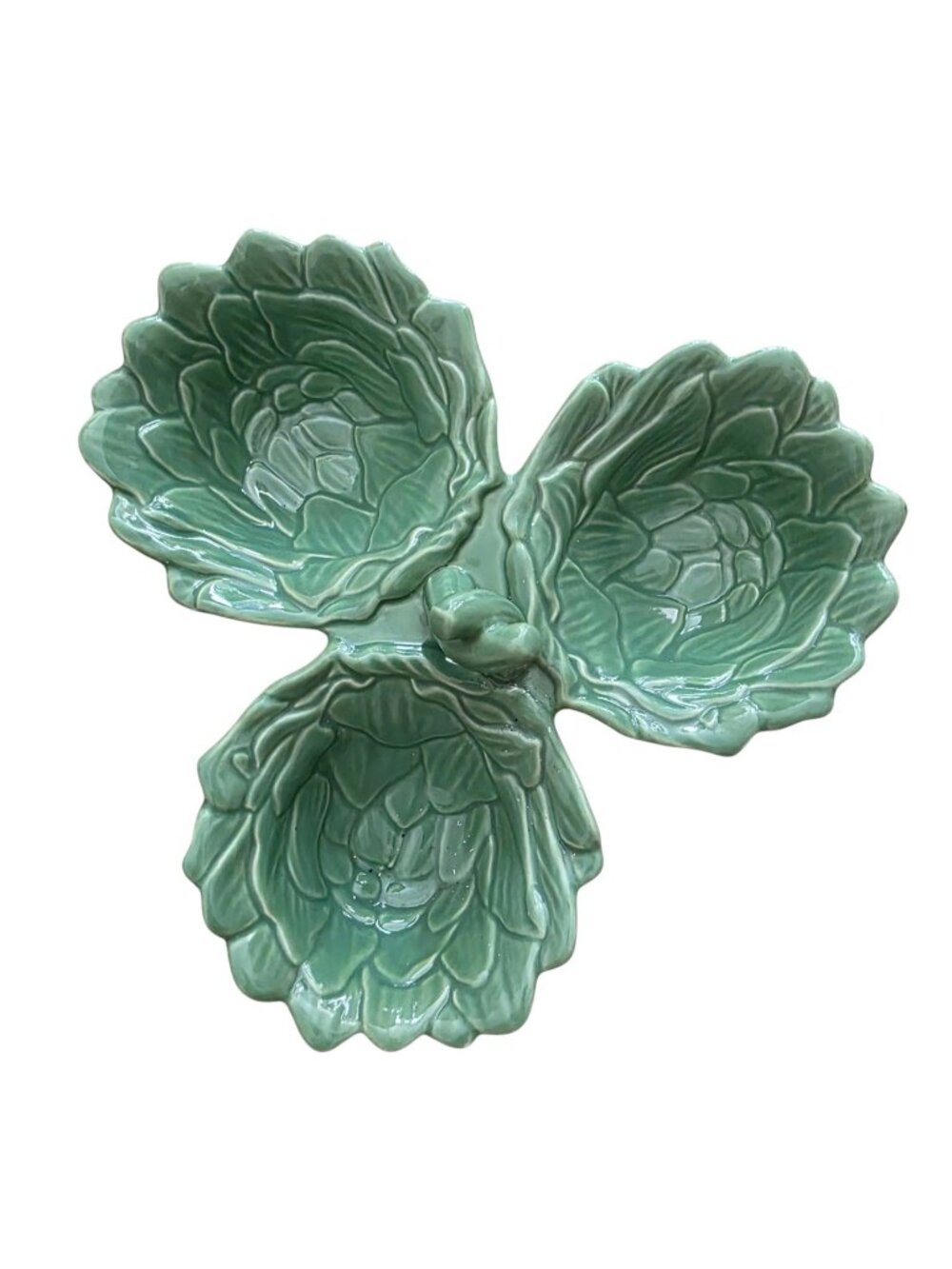 John Derian Target 10oz Artichoke Three Section Stoneware Bowl Thanksgiving New